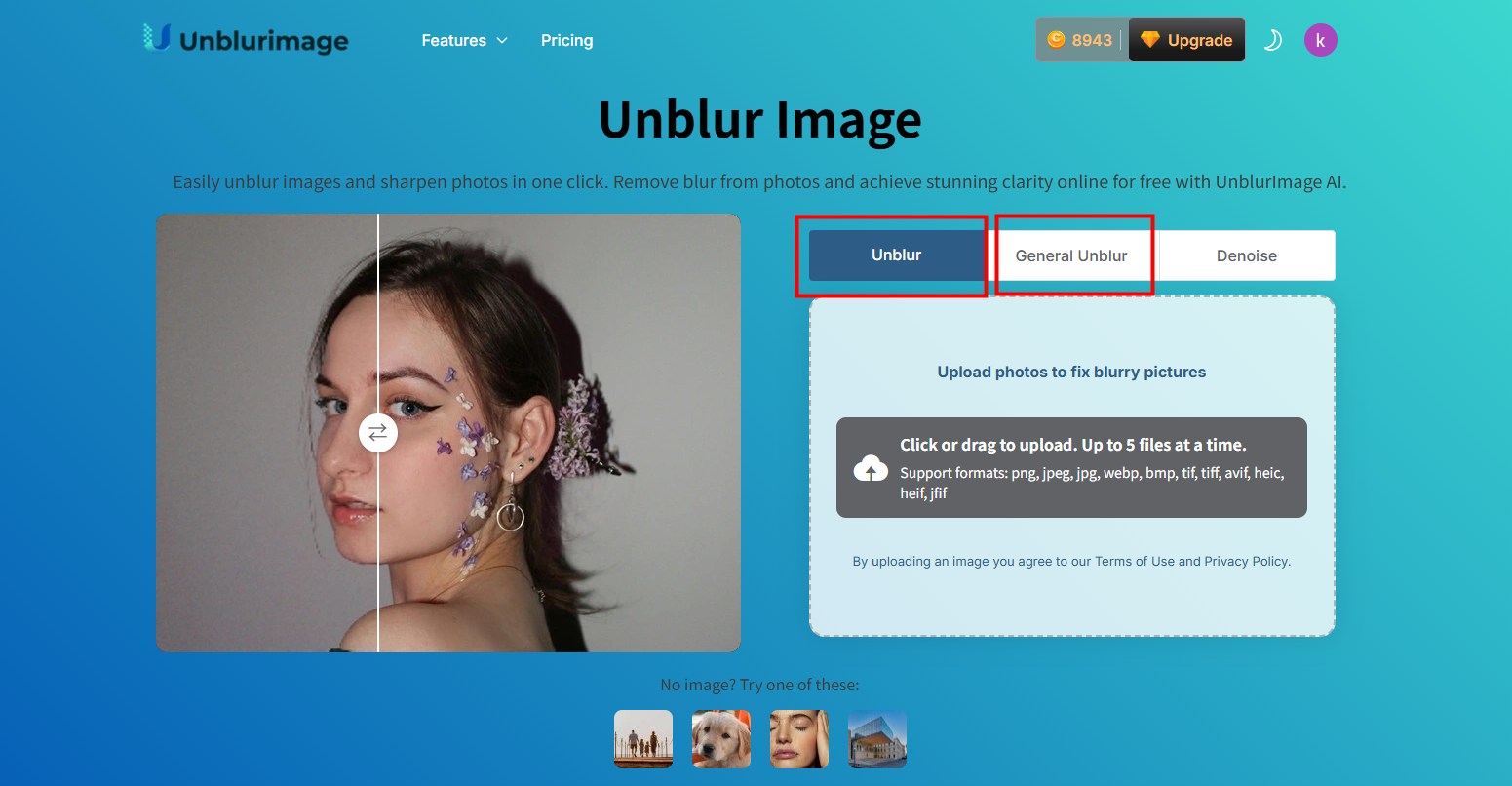 unblurimage's-unblur-function